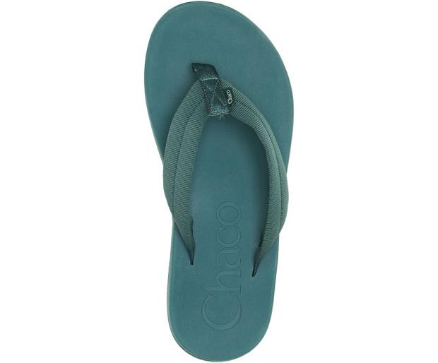 Green Chaco Chillos Men Flip Flops | 38524-MWIE | Usa