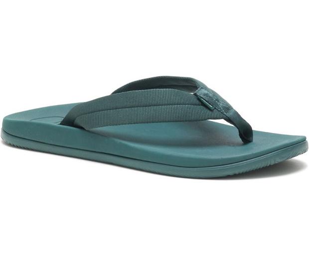 Green Chaco Chillos Men Flip Flops | 38524-MWIE | Usa