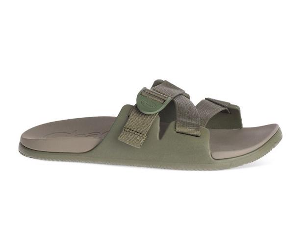 Green Chaco Chillos Men Slide | 24173-LJHK | Usa