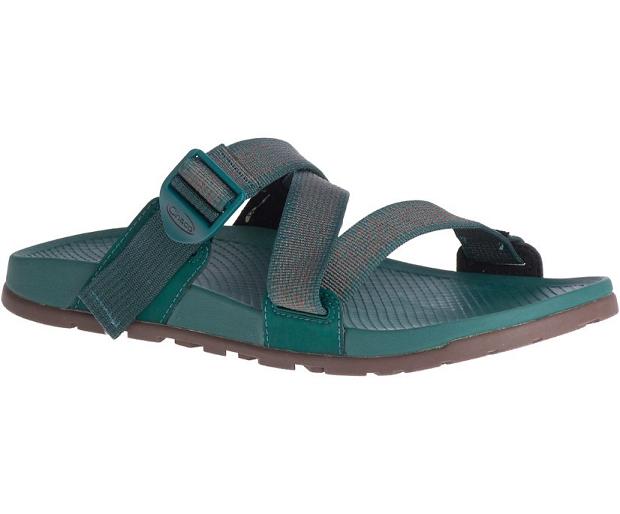 Green Chaco Lowdown Men Slide | 79056-COIE | Usa