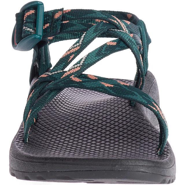 Green Chaco ZX/1 Cloud Dual Adjustable Straps Cushioned Women Sandals | 50824-HRIV | Usa