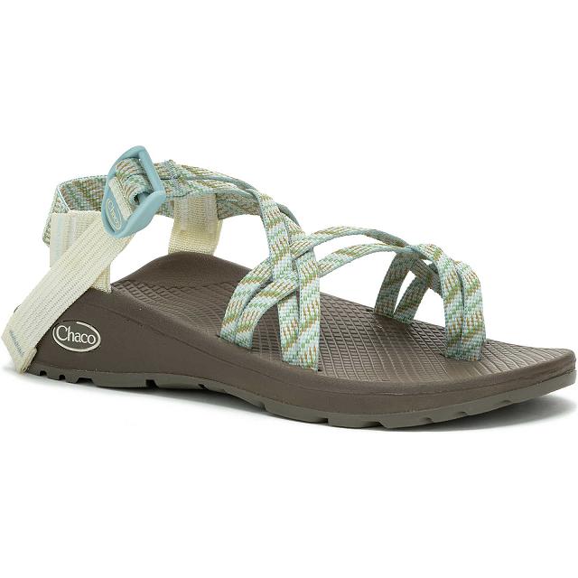 Green Chaco ZX/2 Cloud Dual Adjustable Straps Cushioned Women Sandals | 97834-WLUZ | Usa