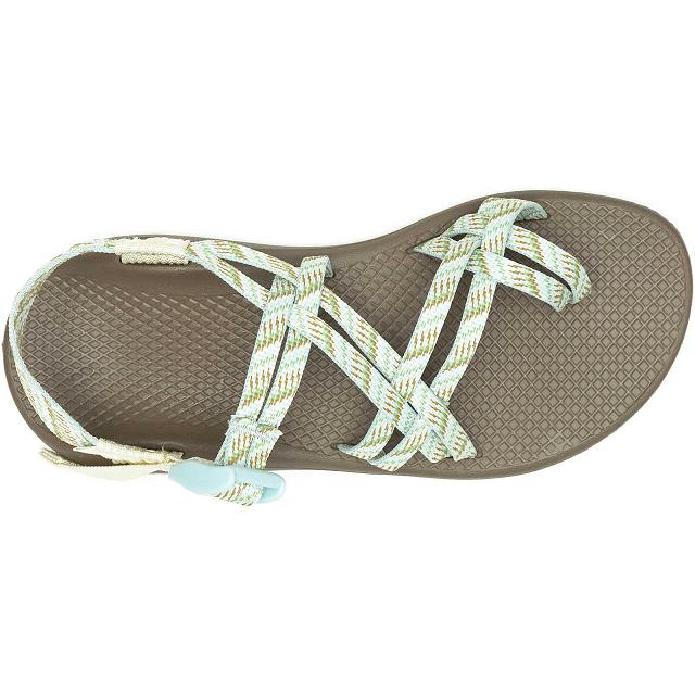 Green Chaco ZX/2 Cloud Dual Adjustable Straps Cushioned Women Sandals | 97834-WLUZ | Usa