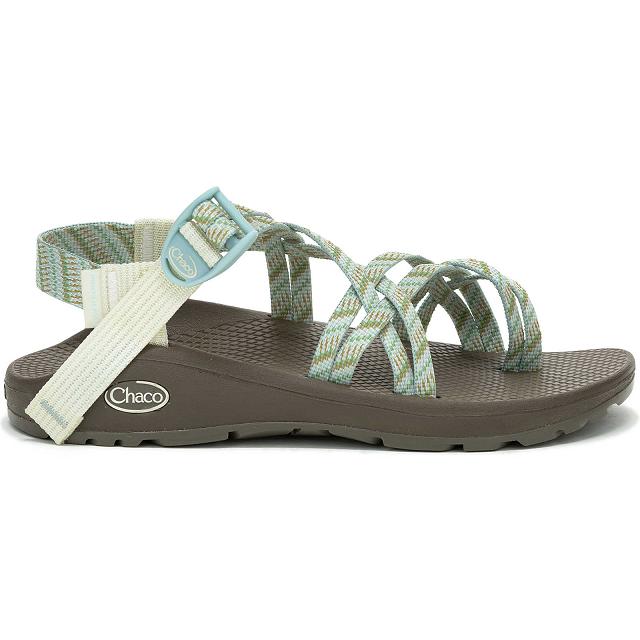 Green Chaco ZX/2 Cloud Dual Adjustable Straps Cushioned Women Sandals | 97834-WLUZ | Usa