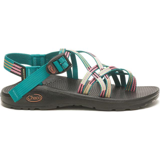 Green Chaco ZX/2 Cloud Dual Adjustable Straps Cushioned Women Sandals | 20814-TFNE | Usa