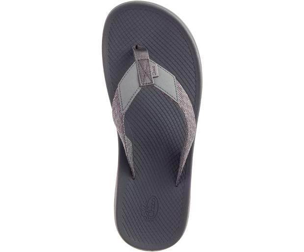 Grey Chaco Lowdown Men Flip Flops | 78462-NDMQ | Usa