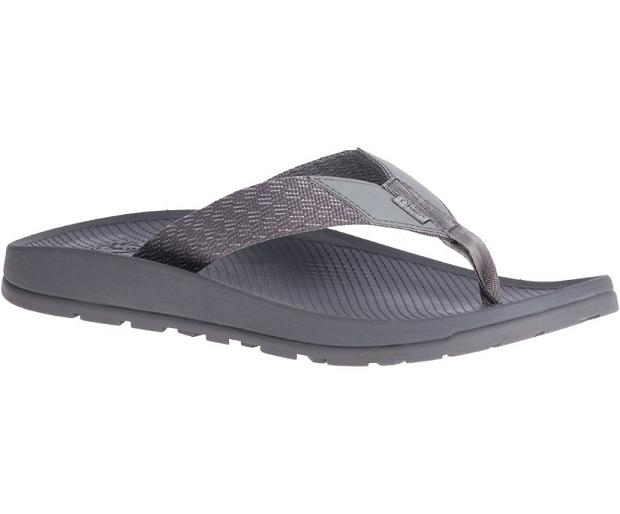 Grey Chaco Lowdown Men Flip Flops | 78462-NDMQ | Usa