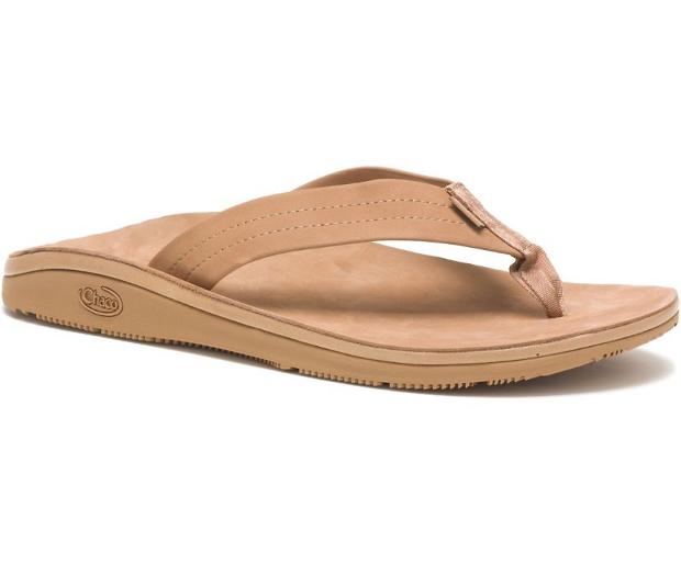 Khaki Chaco Classic Men Flip Flops | 79205-UZPV | Usa