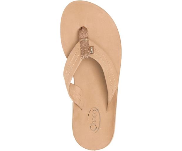 Khaki Chaco Classic Women Flip Flops | 64032-JQXT | Usa