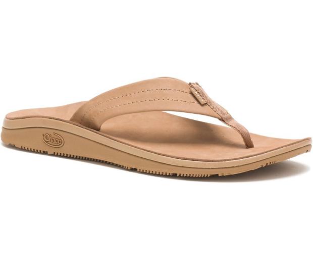 Khaki Chaco Classic Women Flip Flops | 64032-JQXT | Usa