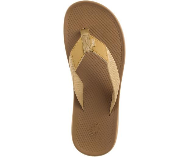 Khaki Chaco Lowdown Men Flip Flops | 36275-HKDM | Usa