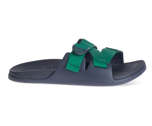 Navy Chaco Chillos Men Slide | 32460-ZETJ | Usa