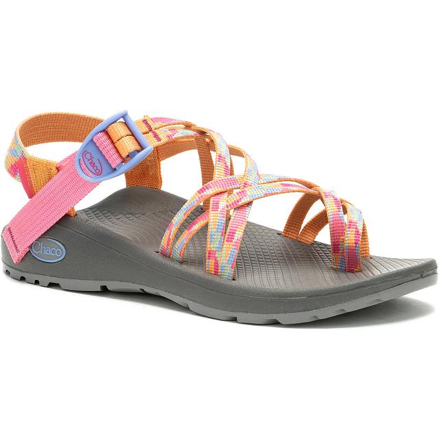 Orange Red Chaco ZX/2 Cloud Dual Adjustable Straps Cushioned Women Sandals | 05167-UXAN | Usa