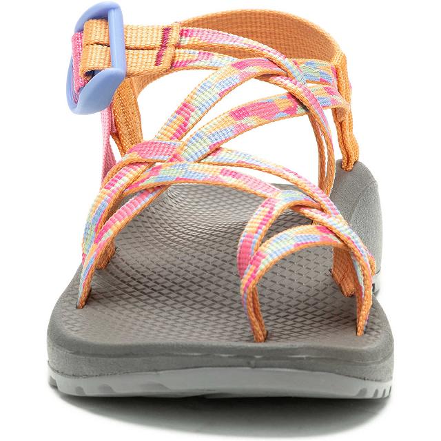 Orange Red Chaco ZX/2 Cloud Dual Adjustable Straps Cushioned Women Sandals | 05167-UXAN | Usa