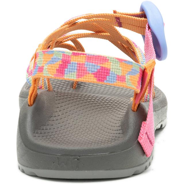 Orange Red Chaco ZX/2 Cloud Dual Adjustable Straps Cushioned Women Sandals | 05167-UXAN | Usa