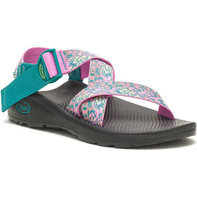 Pink Chaco Mega Z/Cloud Wide-Strap Cushioned Women Sandals | 02596-VUGA | Usa