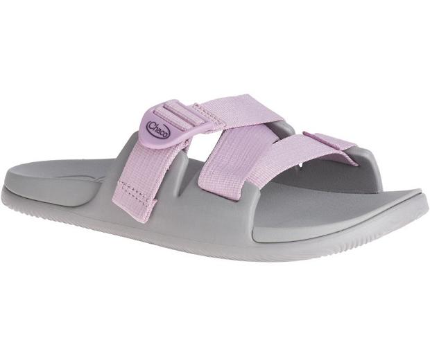 Pink Grey Chaco Chillos Women Slide | 98453-HMKI | Usa