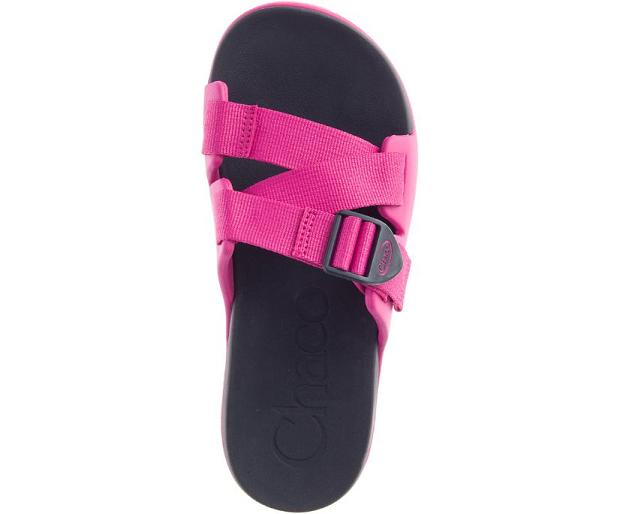 Red Black Chaco Chillos Women Slide | 97863-OUZH | Usa