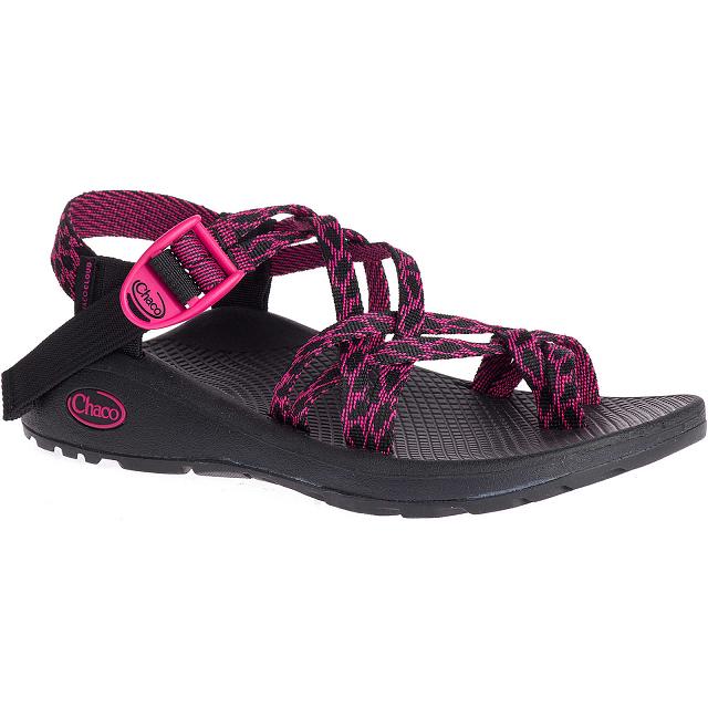 Red Black Chaco ZX/2 Cloud Dual Adjustable Straps Cushioned Women Sandals | 05138-BDMI | Usa