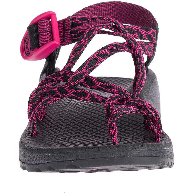 Red Black Chaco ZX/2 Cloud Dual Adjustable Straps Cushioned Women Sandals | 05138-BDMI | Usa