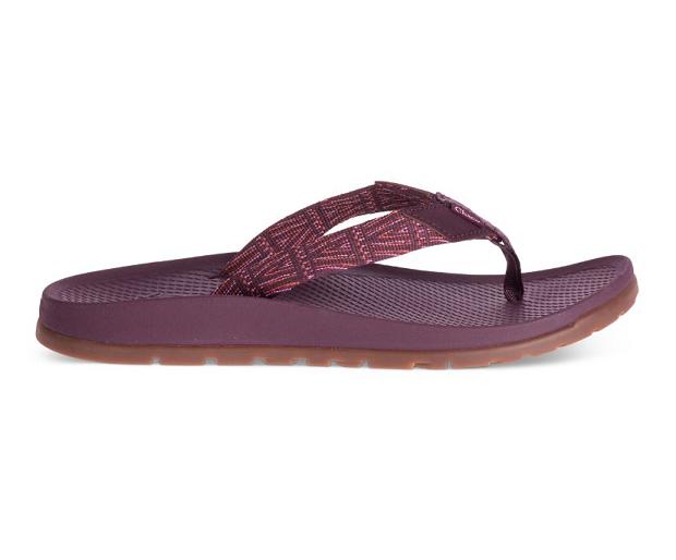 Red Chaco Lowdown Women Flip Flops | 79064-UBFC | Usa