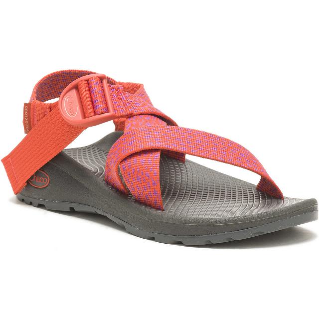 Red Chaco Mega Z/Cloud Wide-Strap Cushioned Women Sandals | 57649-FRHG | Usa