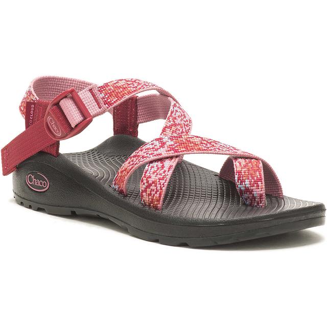 Red Chaco Z/Cloud 2 Adjustable Strap Cushioned Women Sandals | 47189-IHQD | Usa