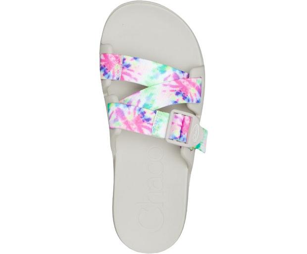 White Chaco Chillos Women Slide | 46815-VCGH | Usa