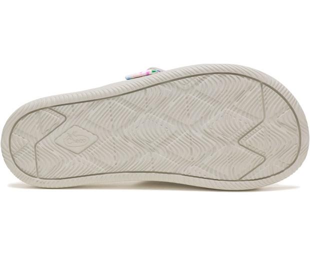 White Chaco Chillos Women Slide | 46815-VCGH | Usa