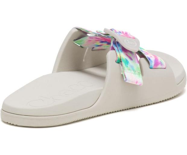 White Chaco Chillos Women Slide | 46815-VCGH | Usa