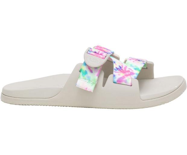 White Chaco Chillos Women Slide | 46815-VCGH | Usa