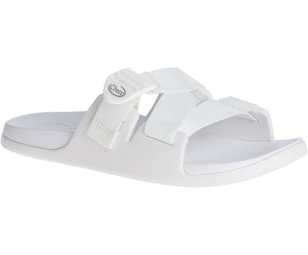 White Chaco Chillos Women Slide | 76023-MBEP | Usa